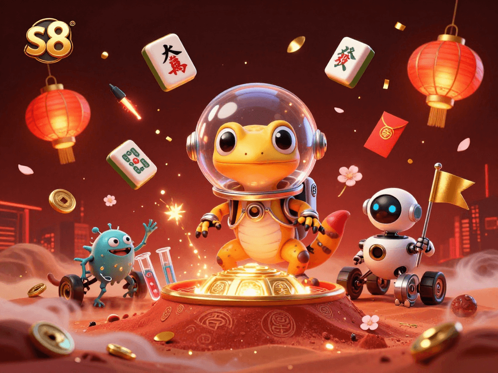 Experience the thrill of winning at s8's virtual casino with an engaging 3D Martian theme!