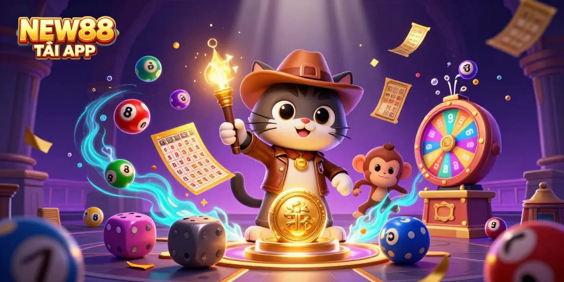 Uncover golden treasures at NEW88 TẢI APP with thrilling lottery and casino artifacts.
