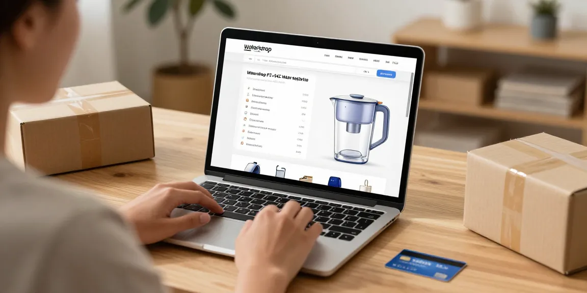 Waterdrop PT-04C Water Filter Pitcher in an online shopping review, best e-commerce platform deal.
