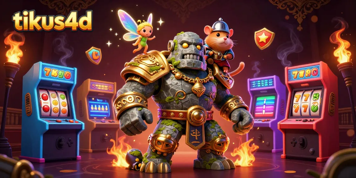 Engage with tikus4d through a vibrant 3D rendered casino scene showcasing thrilling gameplay.