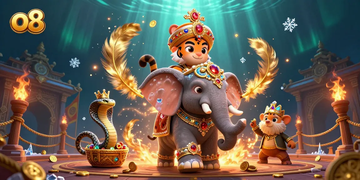 Catch thrilling action at o8 while enjoying a vibrant 3D illustration of a casino adventure with fortune symbols.