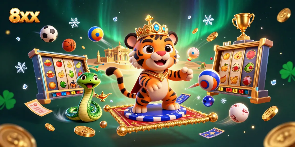 Experience the thrill of the 8xx casino world with vibrant action from slots and sports elements.