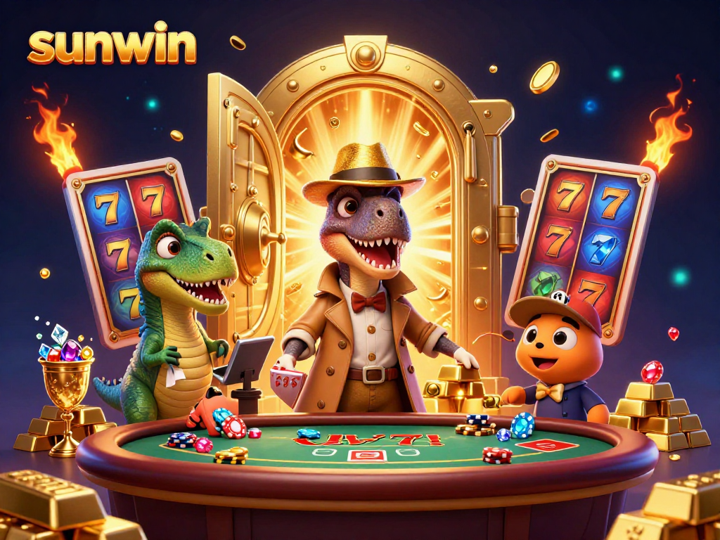 Experience thrilling action at a blackjack table with sunwin as the velociraptor card counter blends in.