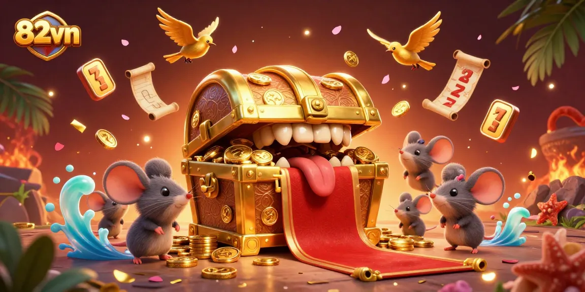 Experience thrilling wins at 82vn with a vibrant casino illustration showcasing dynamic game elements.