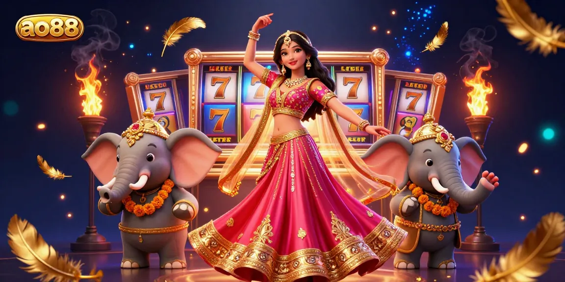 Experience the vibrant world of ao88 in this dynamic 3D casino scene filled with richness and detail.