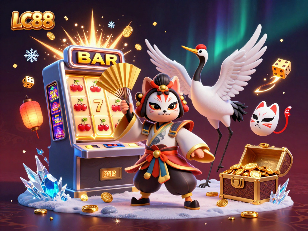 Experience thrilling gaming with LC88's immersive casino scenes featuring action-packed elements.