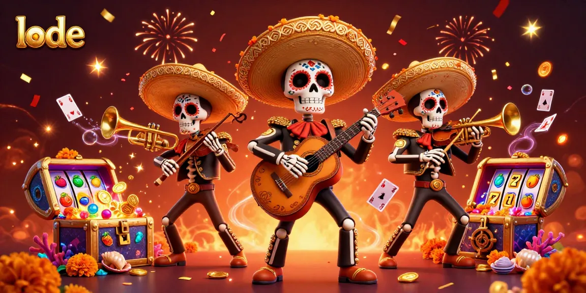 Experience the thrill of lode with vibrant slot games and energetic mariachi vibes.