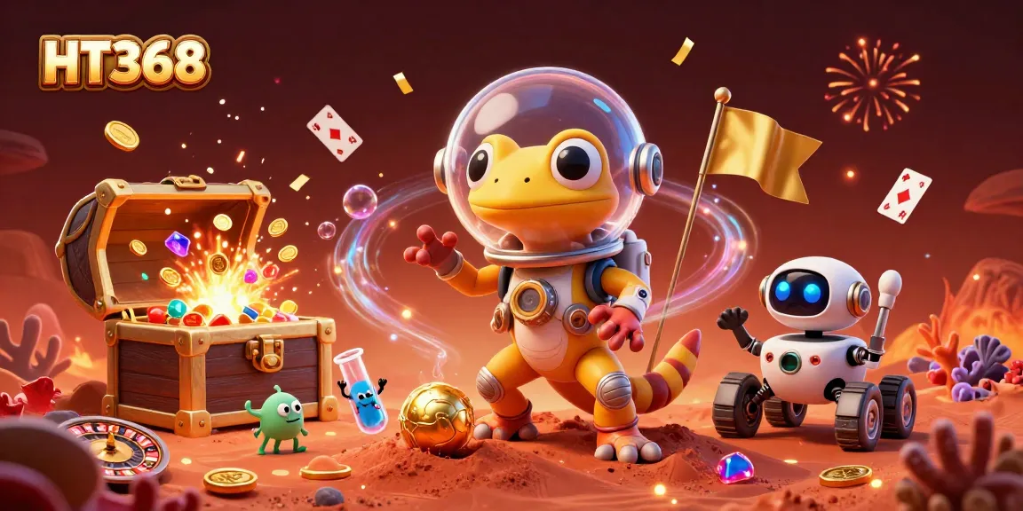 HT368 captures thrilling casino moments with a Martian gecko and loot across Mars!