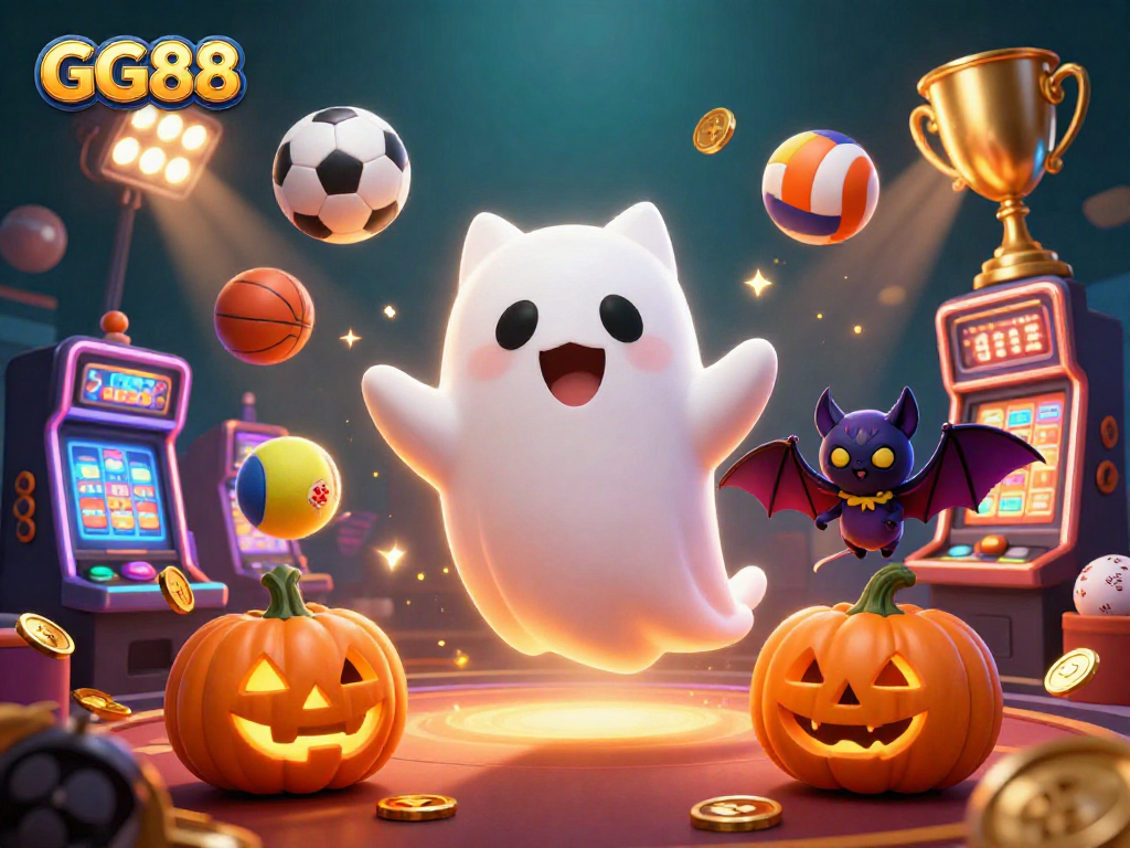Engage with GG88's thrilling gaming atmosphere showcasing vibrant characters and exciting elements.