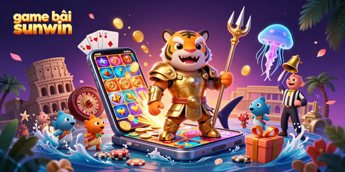 Experience the thrill of game bài sunwin with dynamic casino elements and vibrant characters.