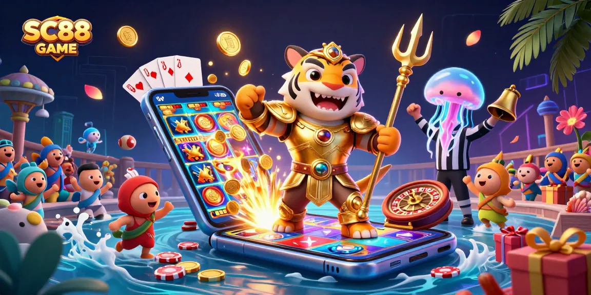 Experience thrilling gameplay in SC88 GAME with an underwater gladiator showdown!