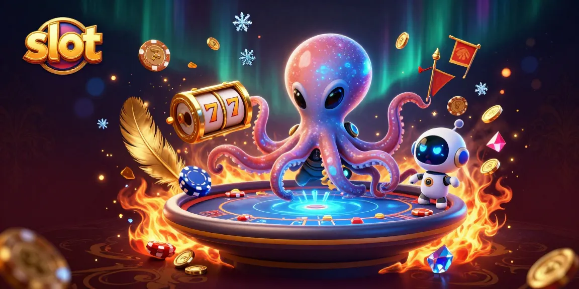 Spin vibrant slot reels with a cartoon alien exploring exciting casino elements.