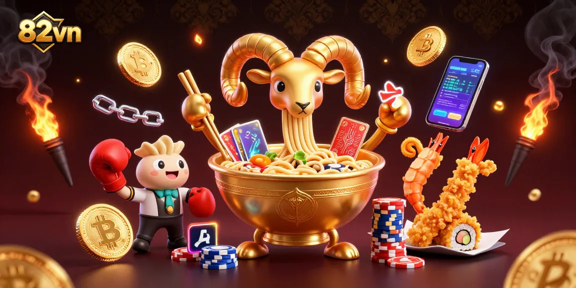 Engage in thrilling gameplay at 82vn with a vibrant casino scene featuring unique characters and rich details.