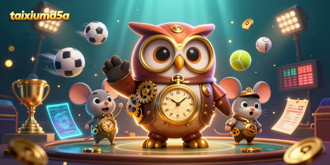 Experience thrilling gaming excitement with taixiumd5a's unique steampunk owl and dynamic casino elements.
