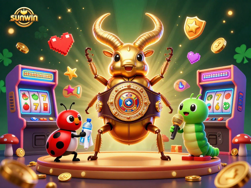 Win big with sunwin in an exciting casino adventure featuring colorful arcade games and vibrant characters.