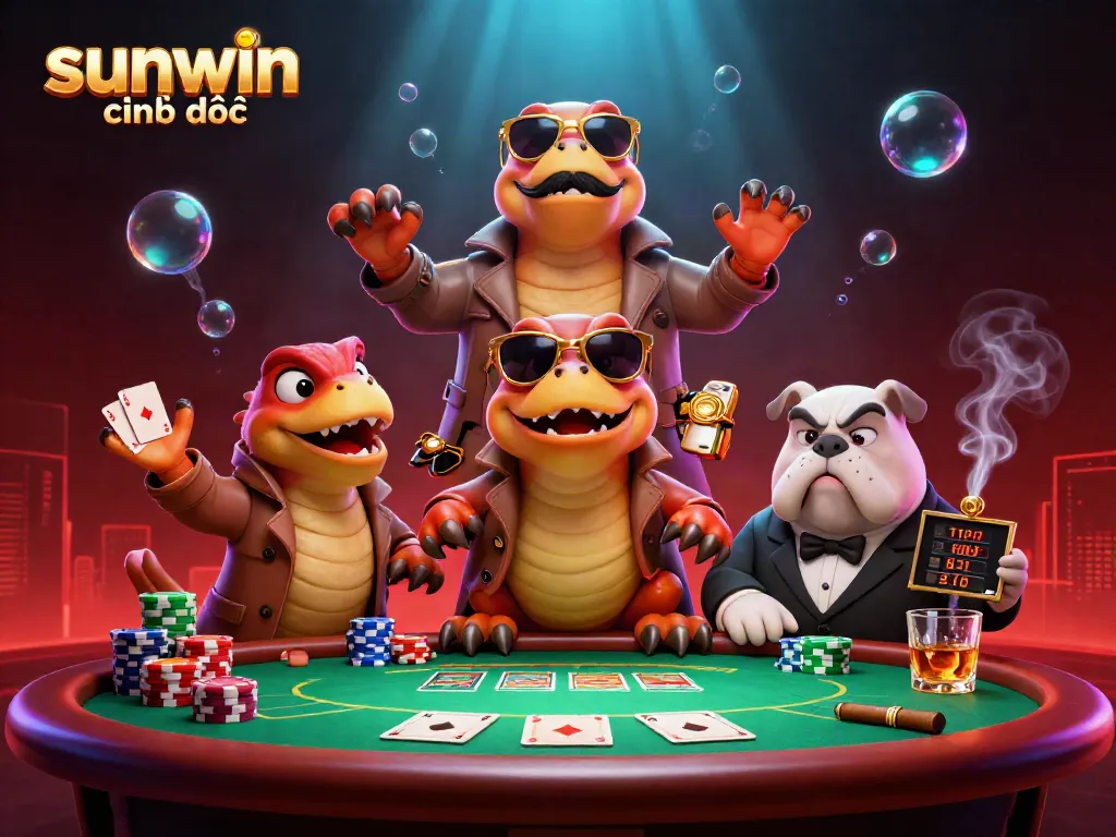 Engage in the thrilling world of sunwin chính thức with playful raptors undercover at a VIP casino.